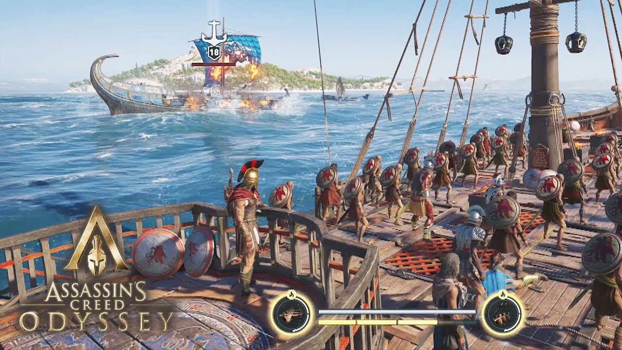 Assassin’s Creed Odyssey nos muestra su nuevo combate naval en un gameplay de 11 minutos