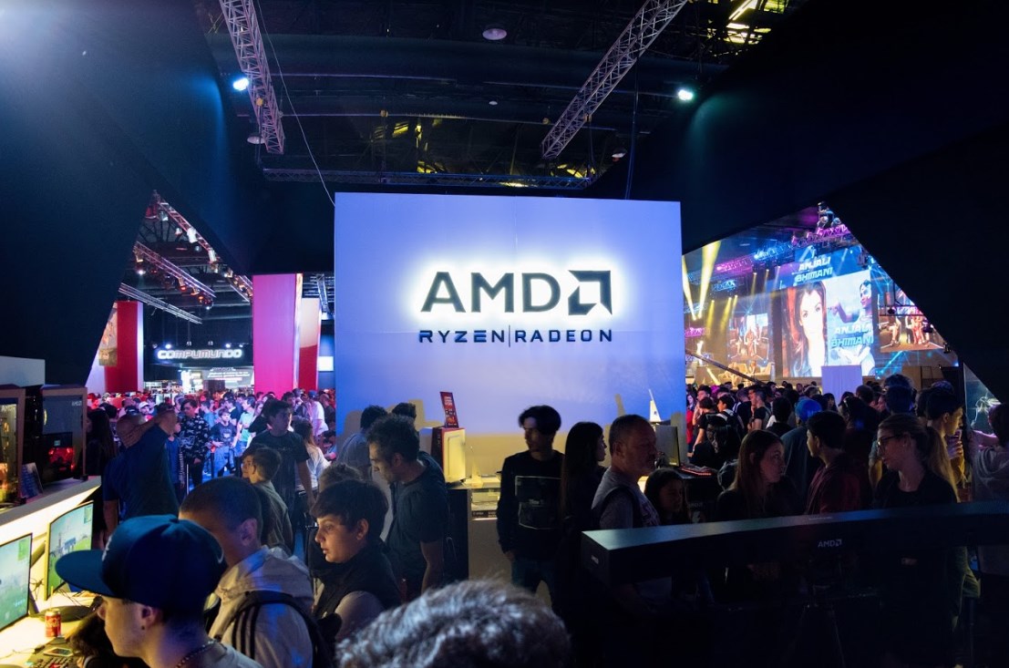 El stand de AMD en AGS
