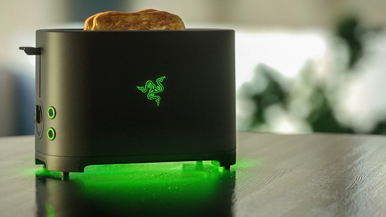 La broma que se hizo realidad: Razer lanzará una tostadora con RGB