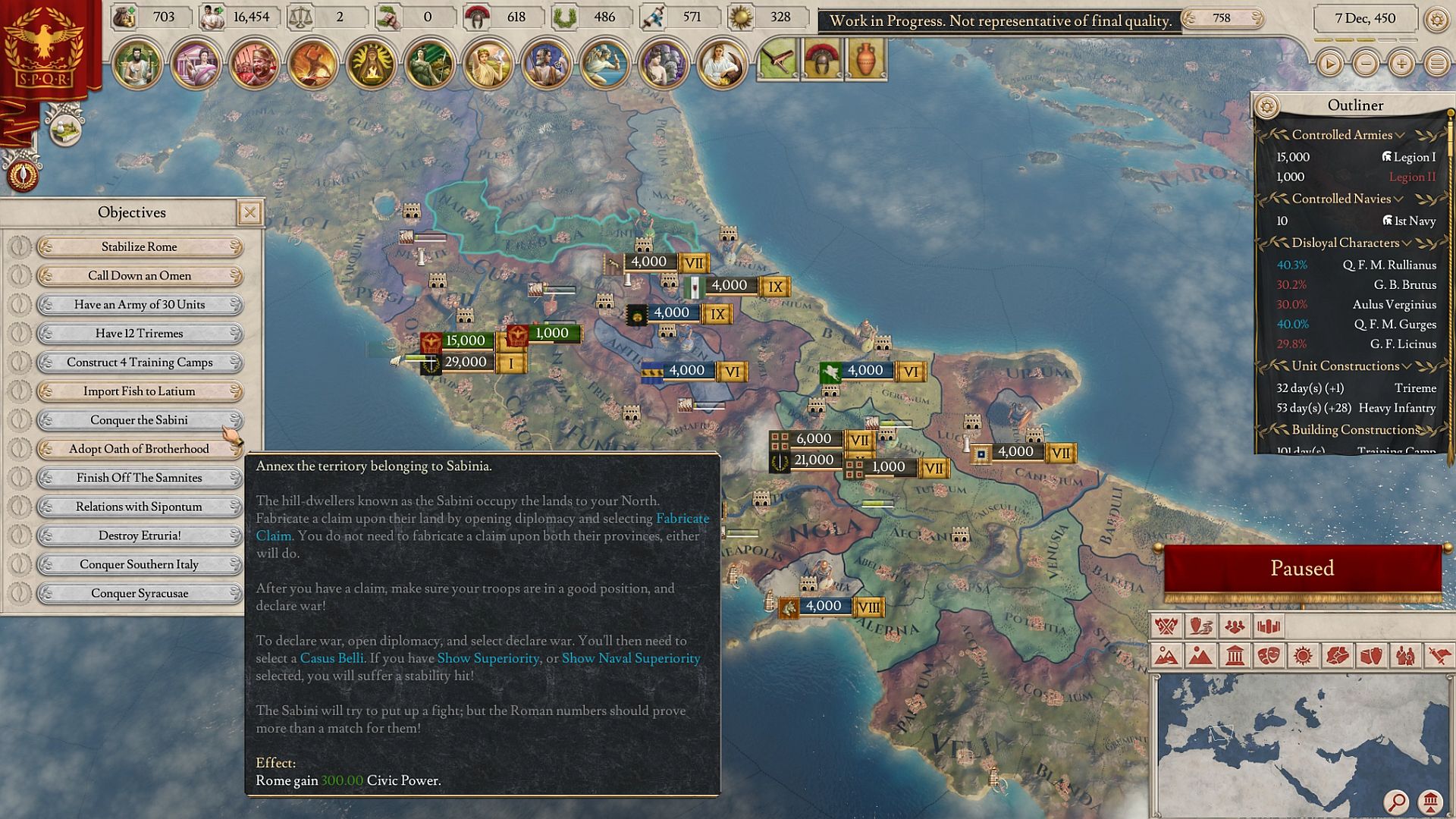 Conquista en Imperator Rome