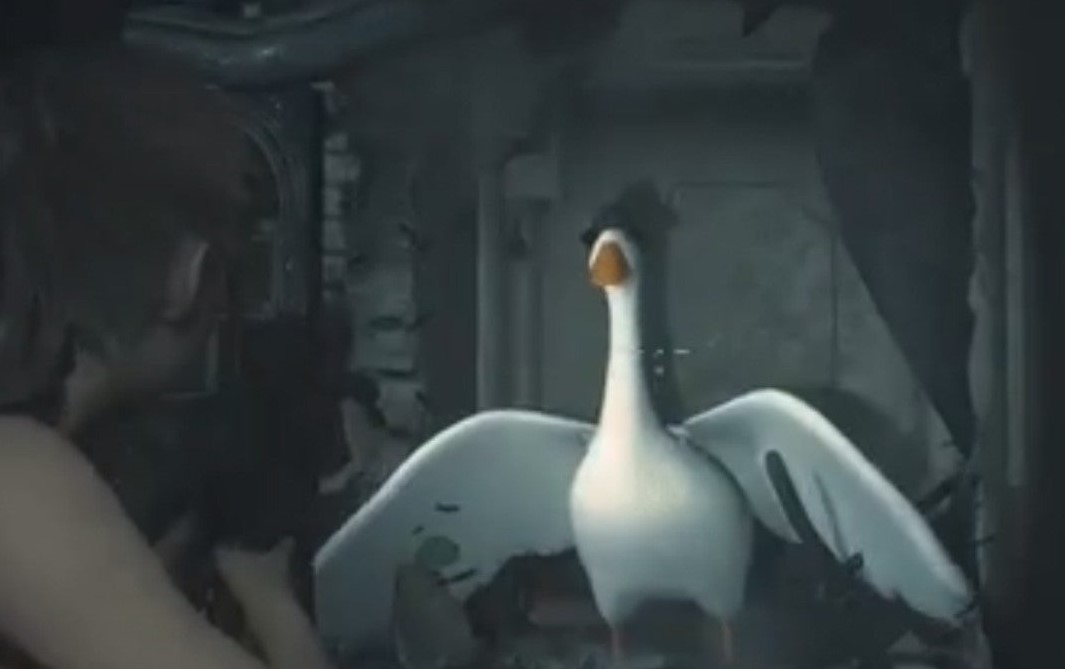 Este ganso es la peor pesadilla: con un mod, ahora se coló en Resident Evil 2