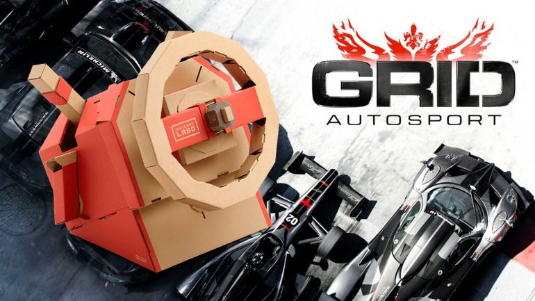 Se confirmó que GRID: Autosport se podrá jugar con el volante de cartón de Nintendo Labo