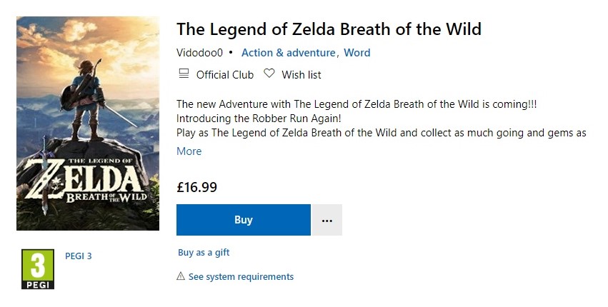 Legend of Zelda: Breath of The Wild