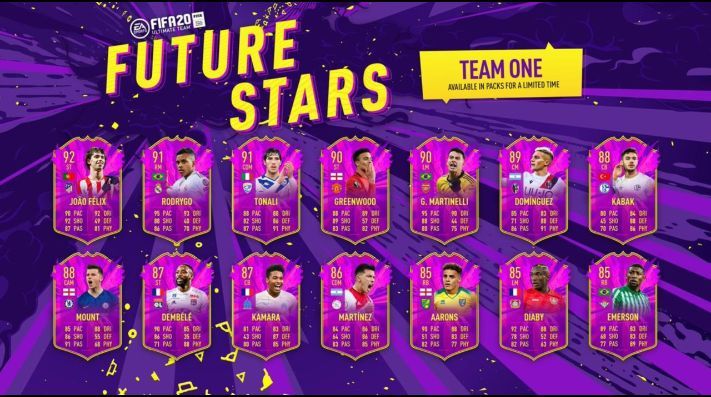 Se revelaron los Future Stars del FIFA 20 Ultimate Team y se podrán mejorarlos