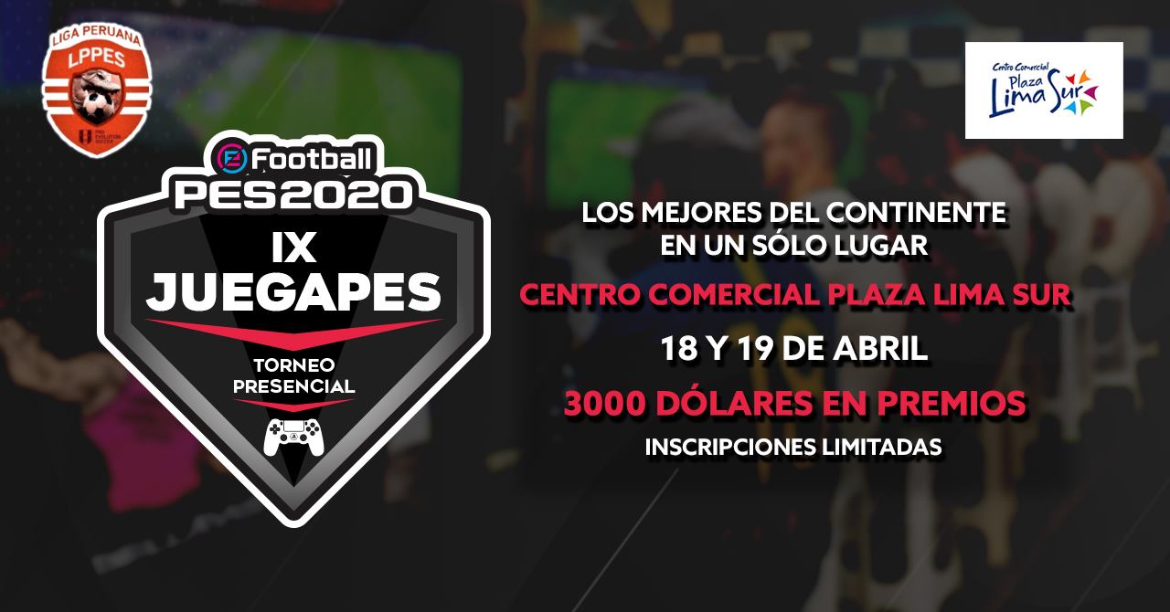Se anunció el IX JUEGAPES, la novena edición de la competencia de PES 2020 más importante en Perú