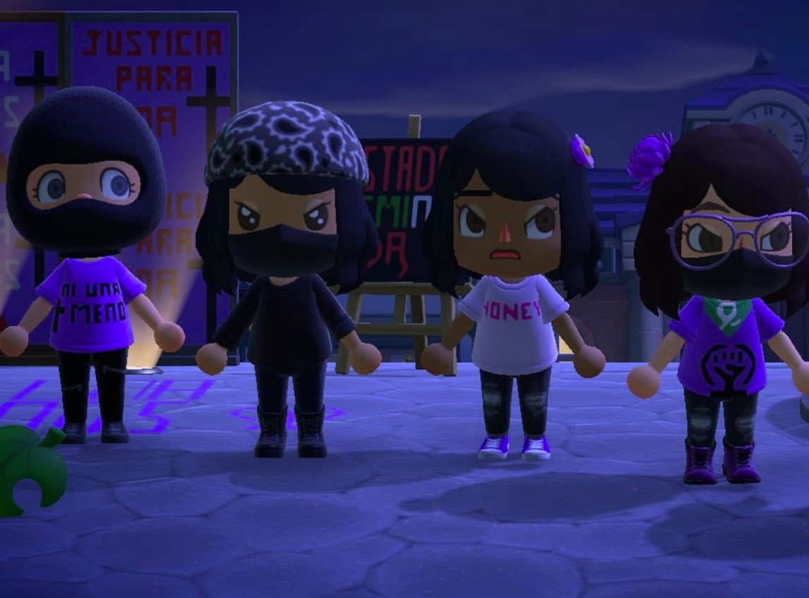 Nueva protesta en Animal Crossing: esta vez, mexicanas encontraron la forma de manifestarse contra femicidios