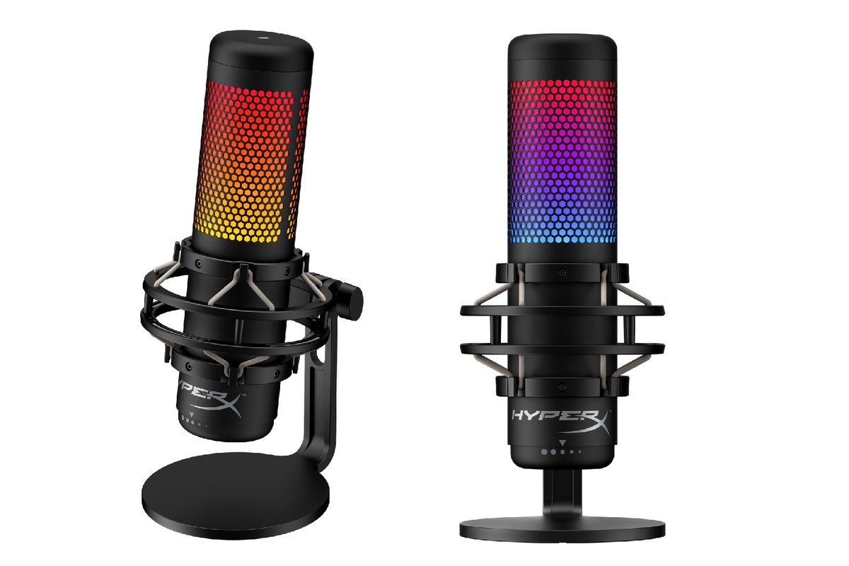 HyperX presentó su nuevo micrófono RGB QuadCast S para streamers