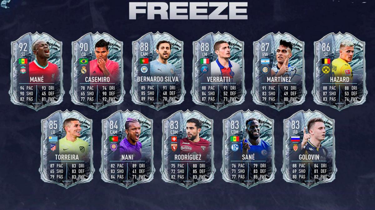 EA Sports presenta las cartas Heladas en FIFA 21: estas son y así se consiguen las cartas FREEZE
