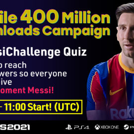 PES 2021 Mobile celebró con Lionel Messi las 400 millones de descargas