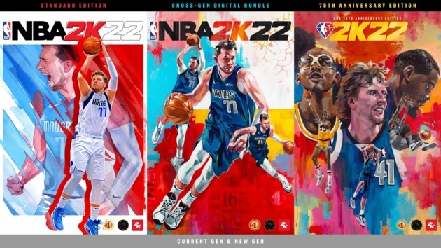NBA 2K22 reveló sus portadas con el debut de Luka Doncic y Candance Parker