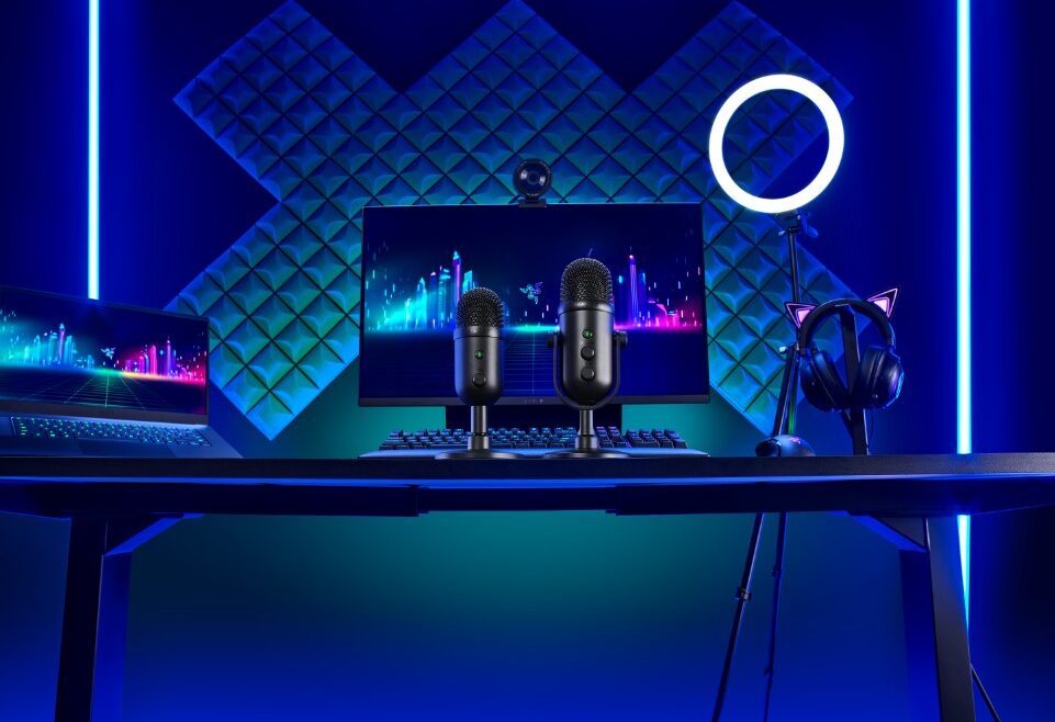 Razer anunció nuevos micrófonos para streamers: Seiren V2 Pro y Seiren V2 X
