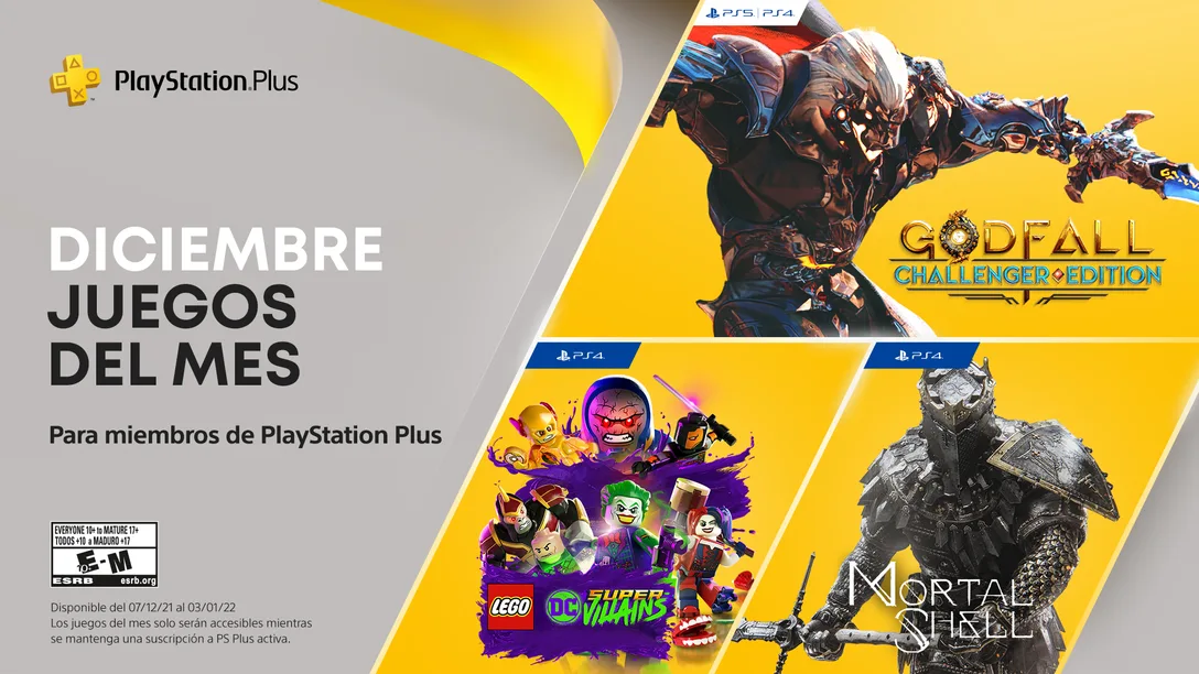 PlayStation Plus: Godfall y Mortal Shell llegan en diciembre, pero con limitaciones