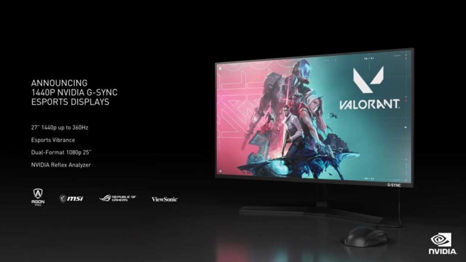 NVIDIA presentó sus pantallas G-Sync de 360 Hz para eSports - La Tercera