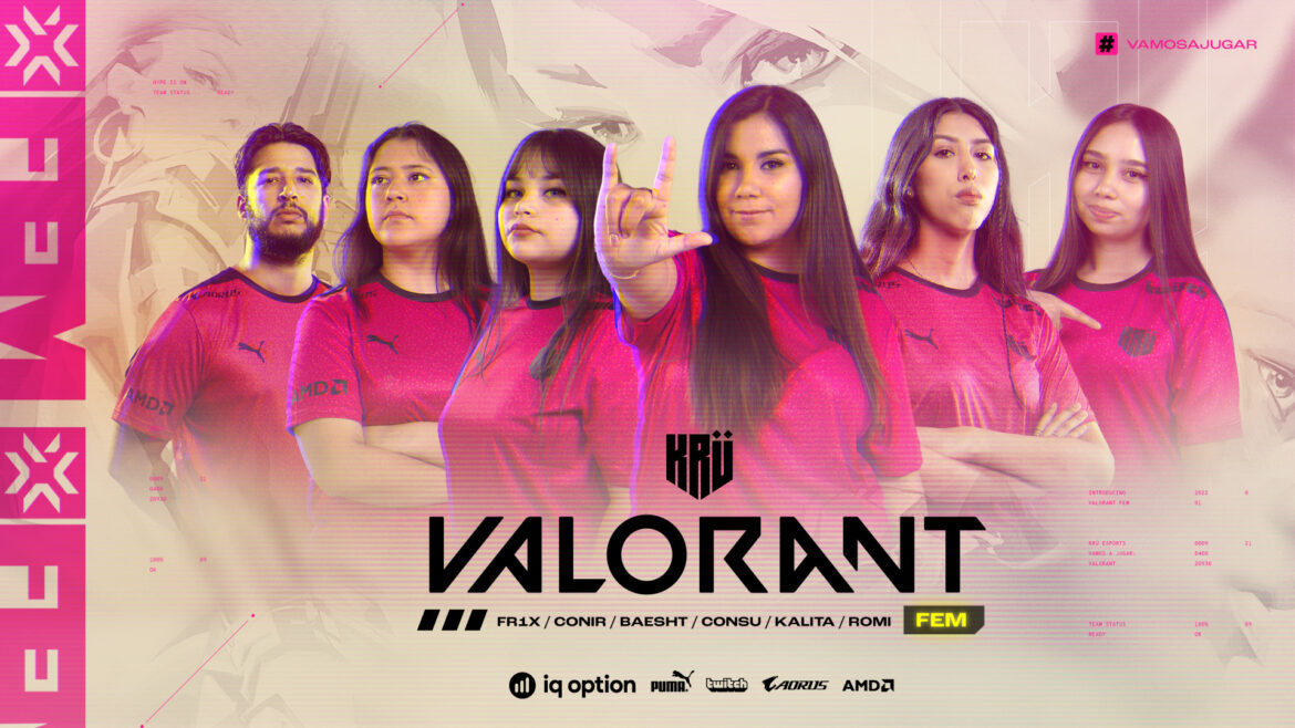 KRÜ Esports presentó al equipo femenino de Valorant