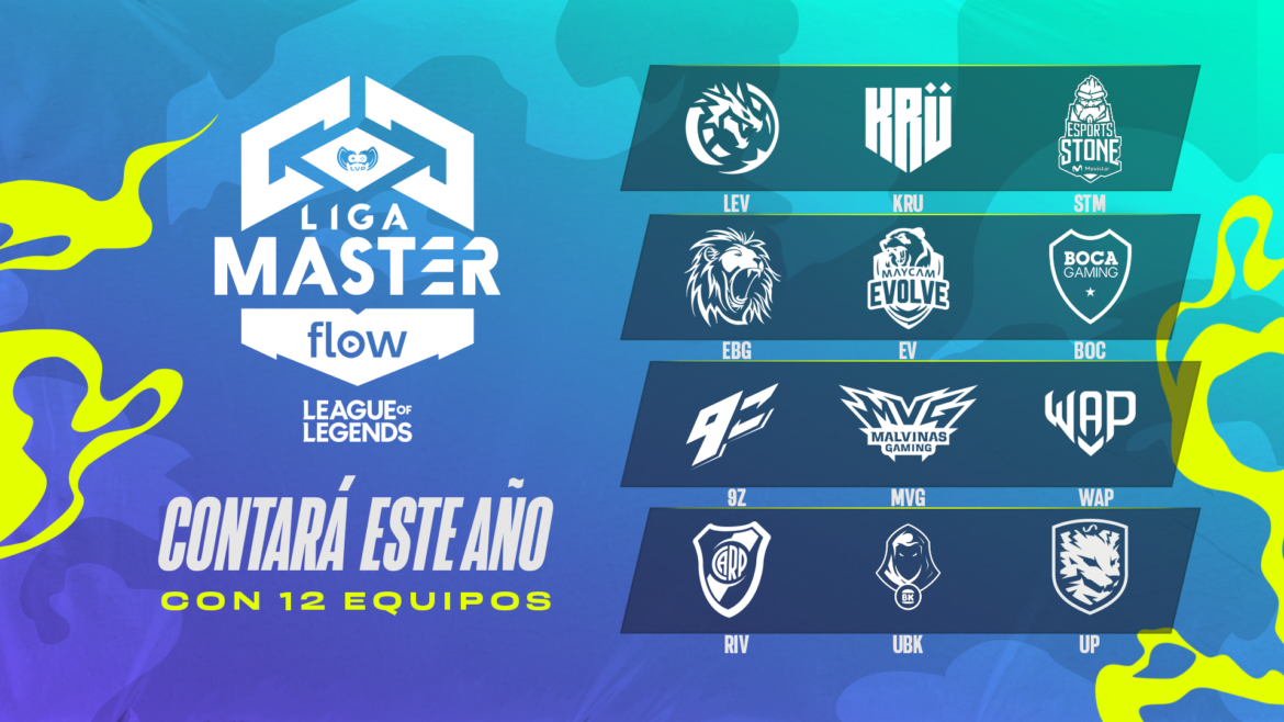 Liga Master Flow 2022: KRÜ Esports, 9z y Malvinas Gaming están de regreso