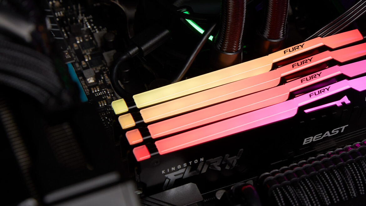 Kingston anunció su primera memoria DDR 5 FURY Beast con RGB