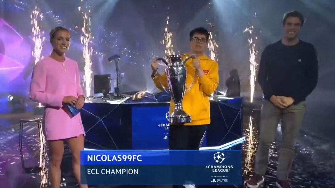 En una final argentina, Nicolás Villalba se coronó campeón de la eChampions League de FIFA 22