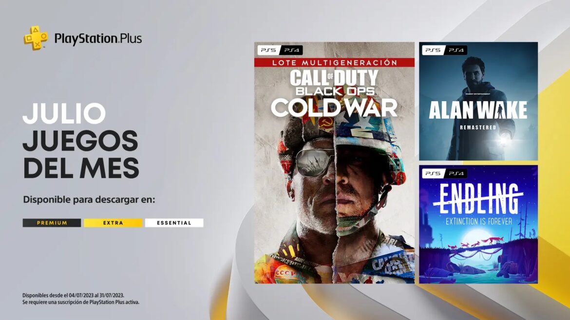 PlayStation Plus confirmó tres grandes juegos para julio