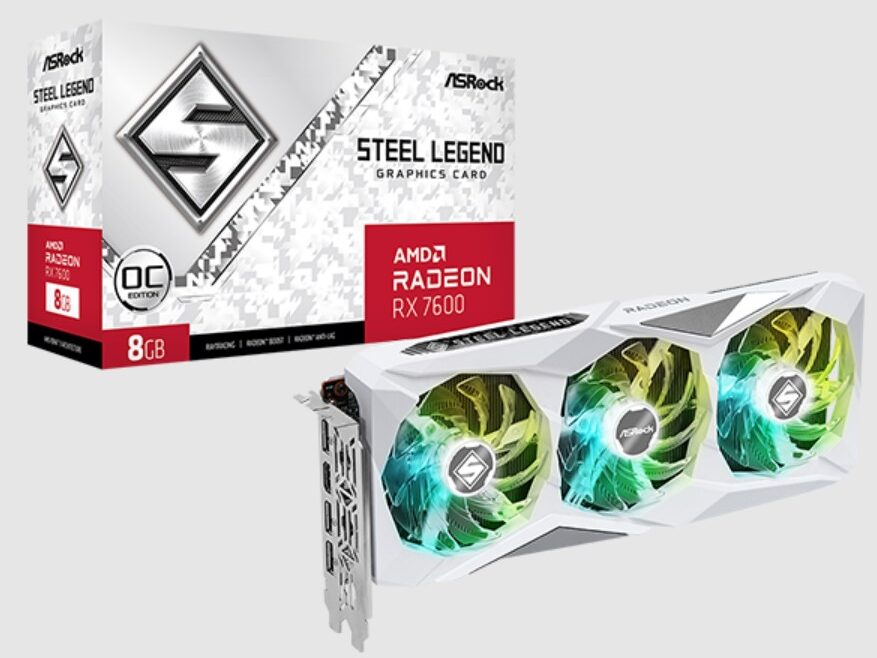 ASRock lanzó su línea de placas de video AMD Radeon RX 7600